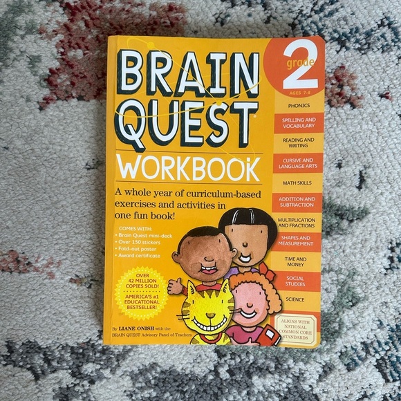 New 2008 Brain Quest Workbook for Grade 2 - Picture 1 of 16